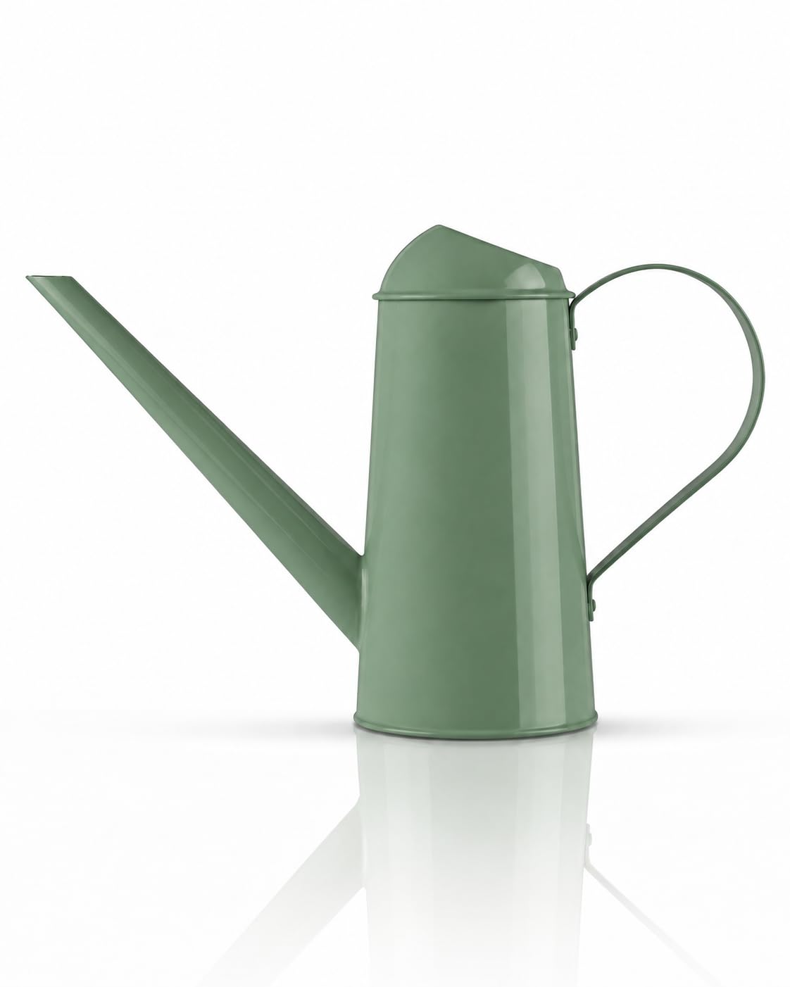 Bamworld Metal Watering Can Indoor Plants with Long Spout 1/2 Gallon Black