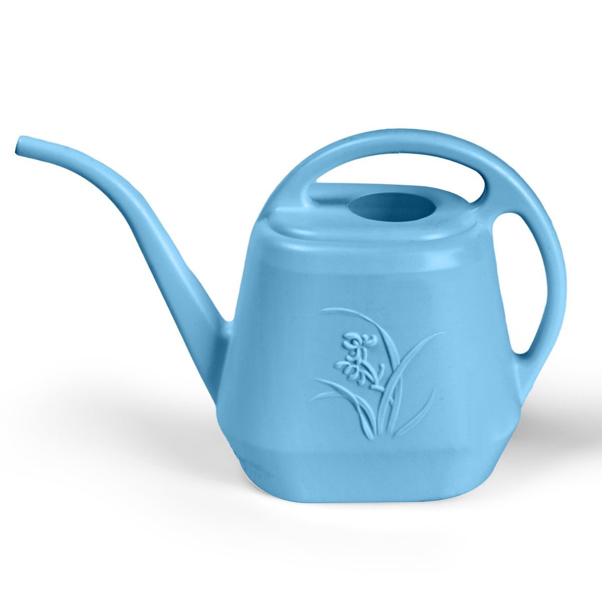 Plastic Watering Can - White Color - 1 Gallon