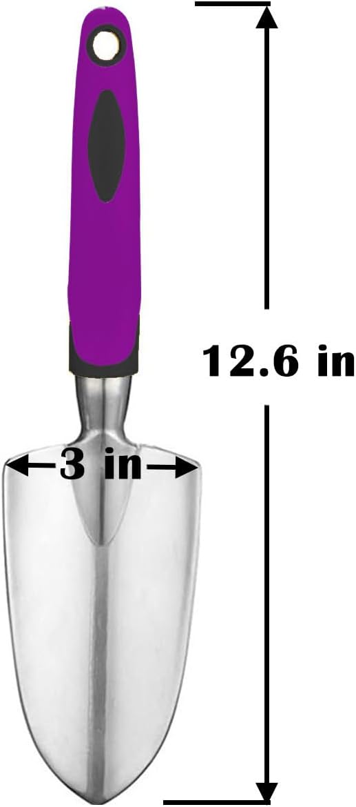Garden Tool Shovel for Digging Gardening Trowel for Lawn Planting Alloy Spade Plastic Handle Anti Slippery