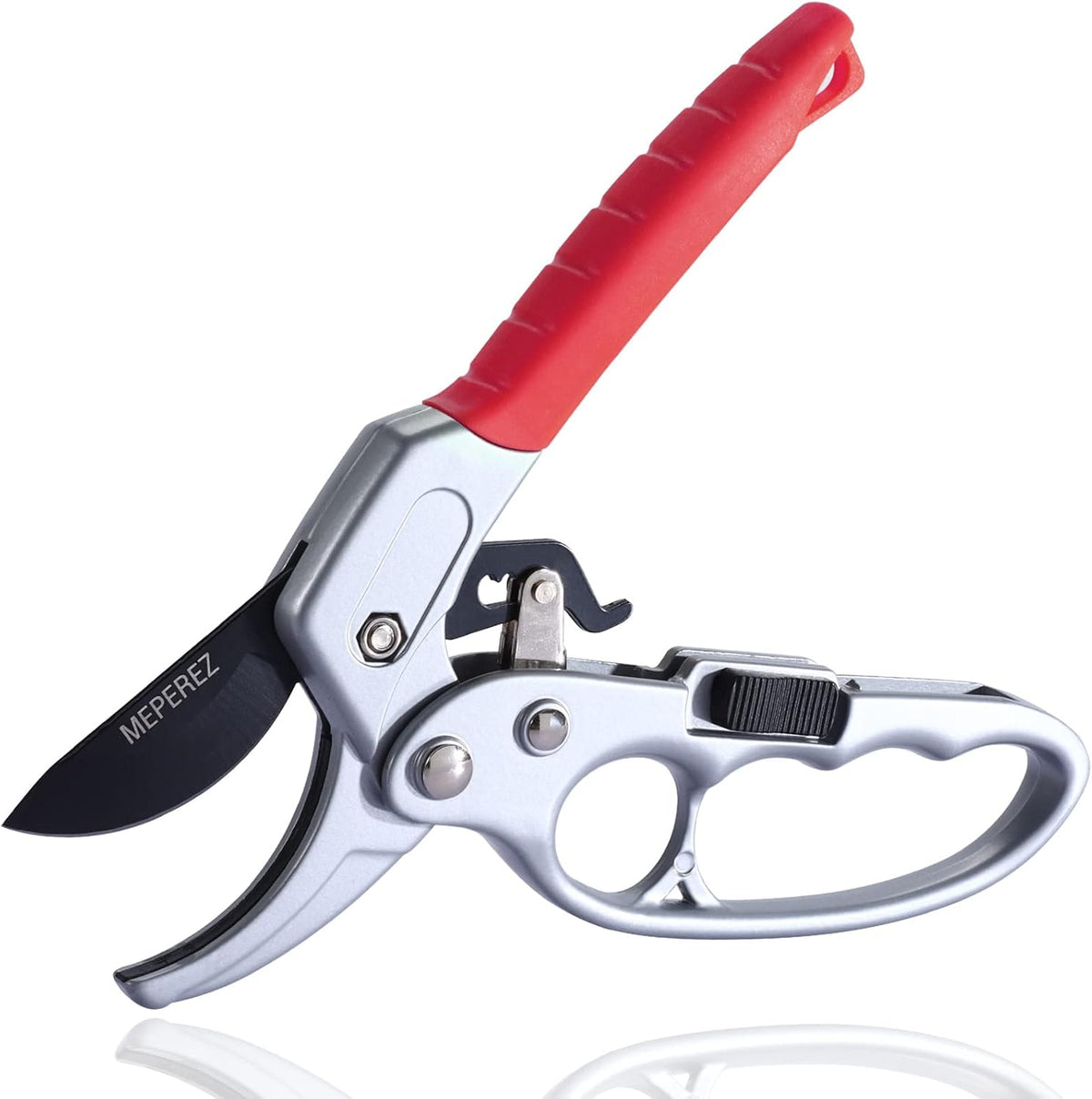 Premium Germany Pruning Shears, Hand Pruners 4x Cutting Power Trimming, Garden Clippers 1-Inch Cut Capacity, Best Gardening Gifts, Easy to use Gardening Tools, Arthritis Weak Hand Snips