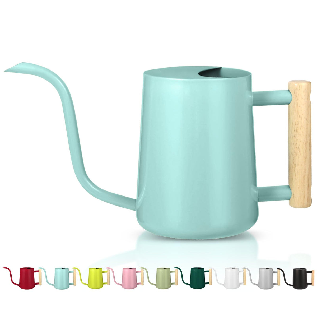 Watering Can Indoor Plants, 35oz Small Stainless Steel Metal Watering Can Modern Decorative Watering Pot with Long Spout for Indoor House Plant Bonsai Garden Flowers (Copper)
