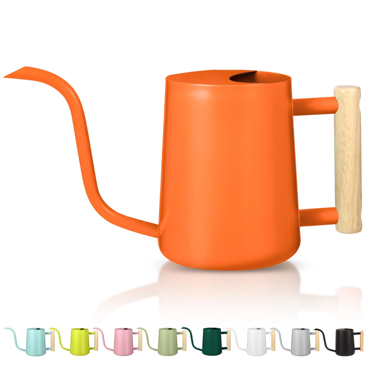 Watering Can Indoor Plants, 35oz Small Stainless Steel Metal Watering Can Modern Decorative Watering Pot with Long Spout for Indoor House Plant Bonsai Garden Flowers (Copper)