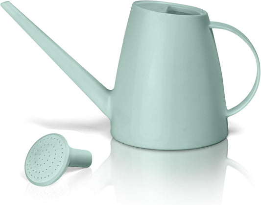 Hand Plastic Watering Can - for Home Plant Garden - 1/2 Gallon - Light Green