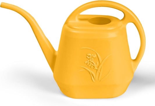 Watering Can - for Home Plant Garden Grip - 1 Gallon - Orange