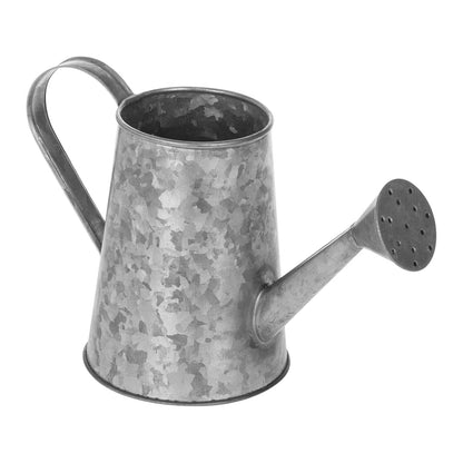 MyGift Vintage Galvanized Metal Watering Can Vases for Flowers, Set of 2