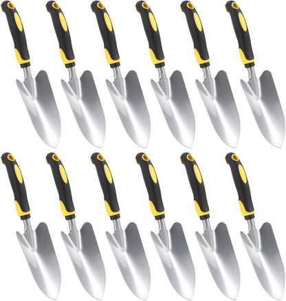 12 Pcs Stainless Steel Gardening Trowel Heavy Duty Metal Trowel Garden Tool