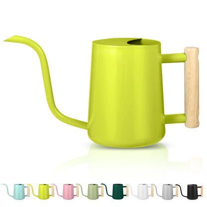 Watering Can Indoor Plants, 35oz Small Stainless Steel Metal Watering Can Modern Decorative Watering Pot with Long Spout for Indoor House Plant Bonsai Garden Flowers (Copper)