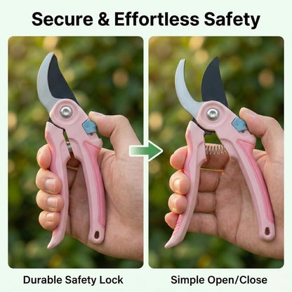 NEXON Pruning Shears 2-Pack, Bypass 8" & 6.25", SK5 Steel Garden Shears