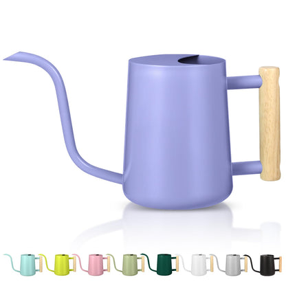Watering Can Indoor Plants, 35oz Small Stainless Steel Metal Watering Can Modern Decorative Watering Pot with Long Spout for Indoor House Plant Bonsai Garden Flowers (Copper)