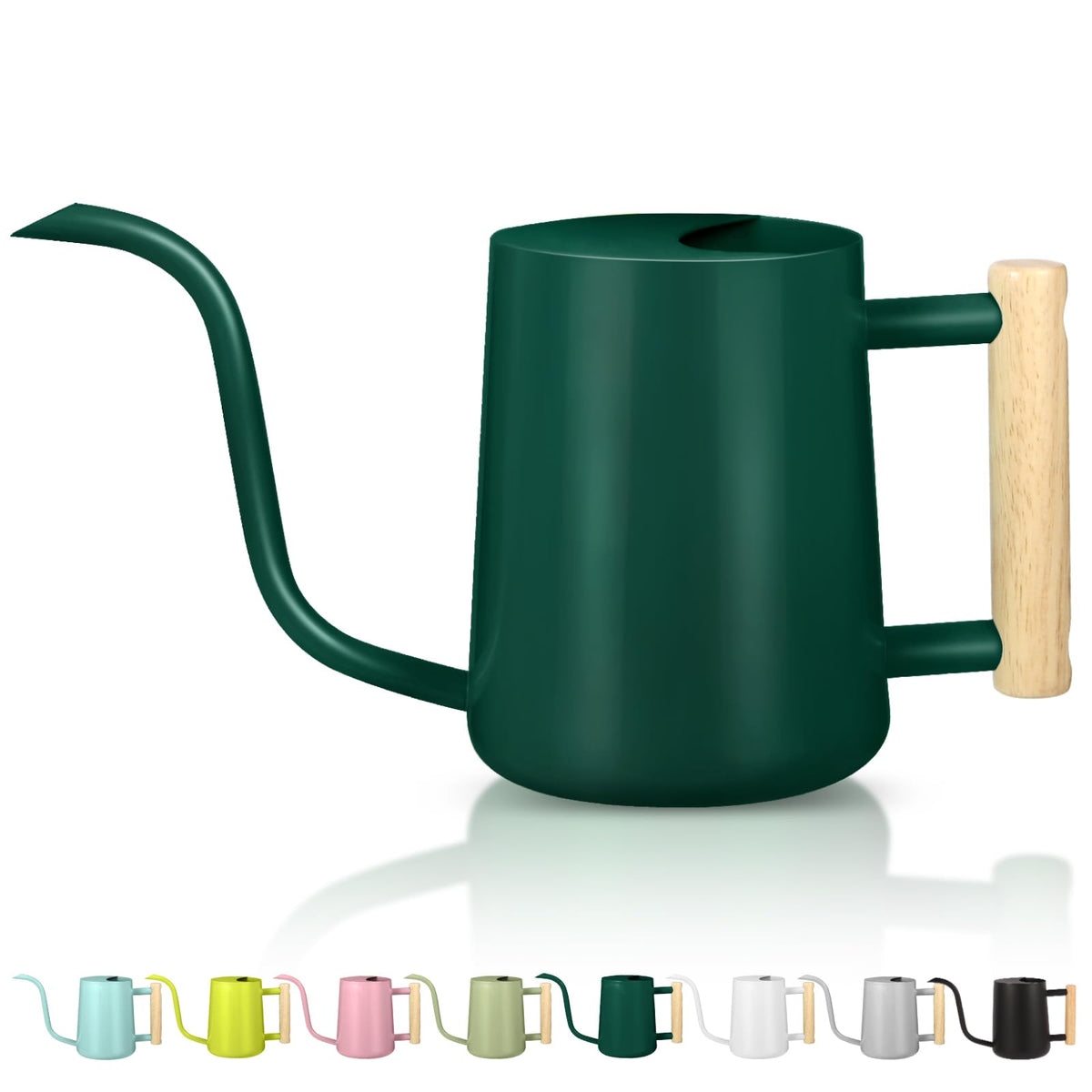 Watering Can Indoor Plants, 35oz Small Stainless Steel Metal Watering Can Modern Decorative Watering Pot with Long Spout for Indoor House Plant Bonsai Garden Flowers (Copper)