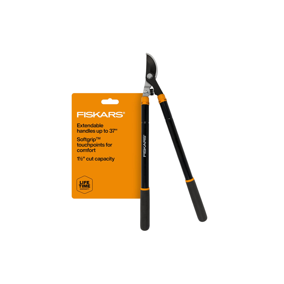 Fiskars 32” PowerGear Garden Bypass Loppers, Tree Trimmer, 2" Cut Capacity