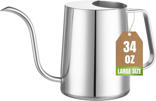 Plant Watering Can, 304 Stainless Steel Watering Can Indoor, 34 oz