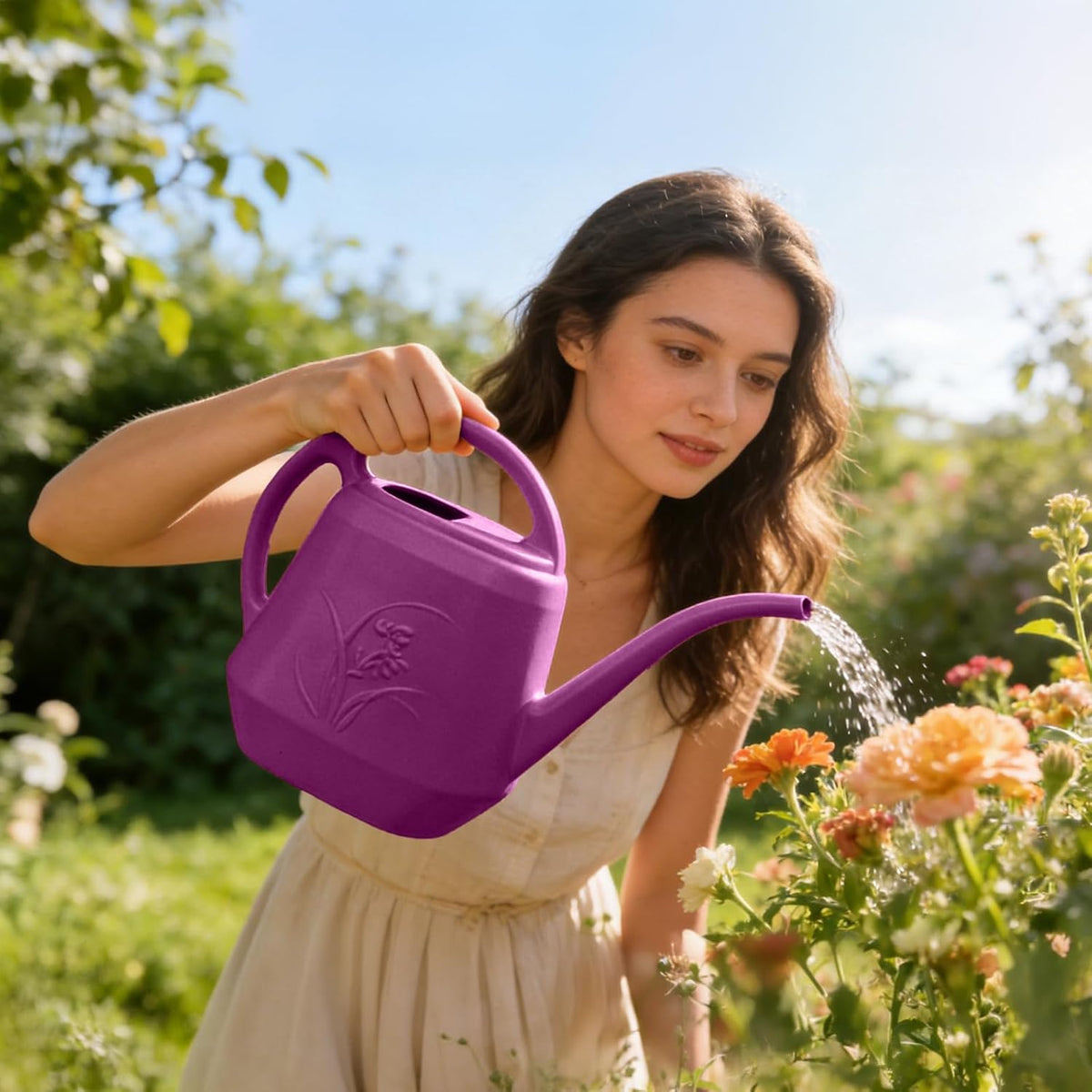 Plant Watering Can Grip- Rose Red - 1/2 Gallon