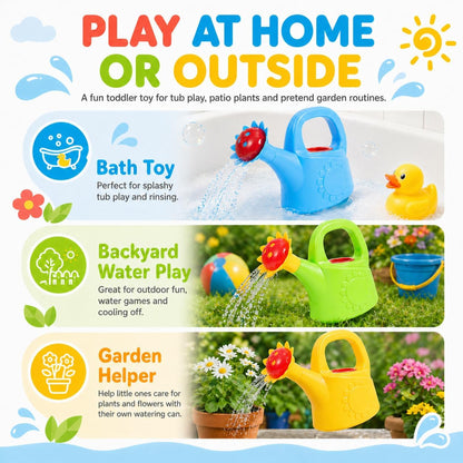 STOBOK 3 Pack Kids Watering Can, Chicken Watering Cans (Random Color)