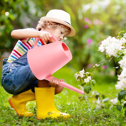 ZXJ Plant Watering Cans for Indoor and Outdoor Home Garden Plants - with Long Spout - Pink - 1/2 Gallon
