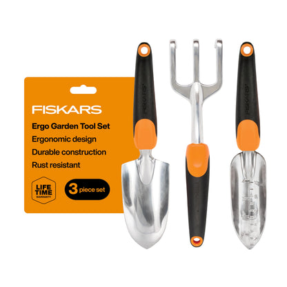 Fiskars Ergo Garden Trowel, Heavy Duty Hand Tool for Digging and Planting