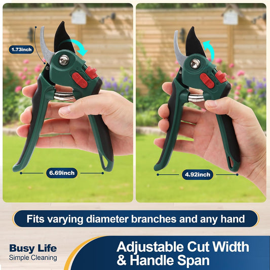 Yocada Garden Pruning Shears 2 Pack Garden Clippers Steel Shears Scissors